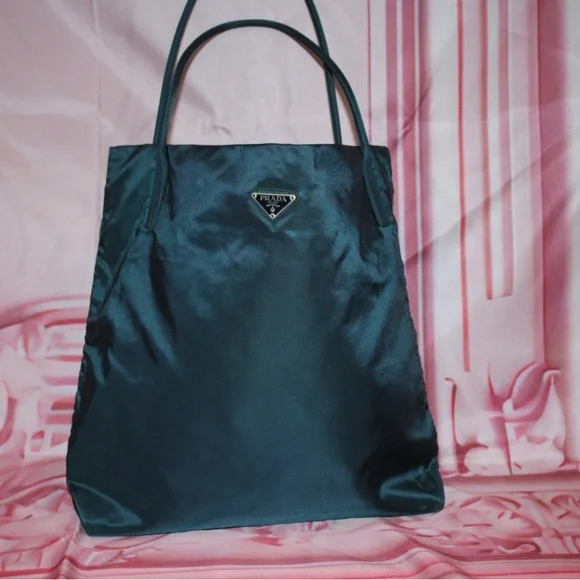 PRADA - Blue Large Tote Authentic EUC